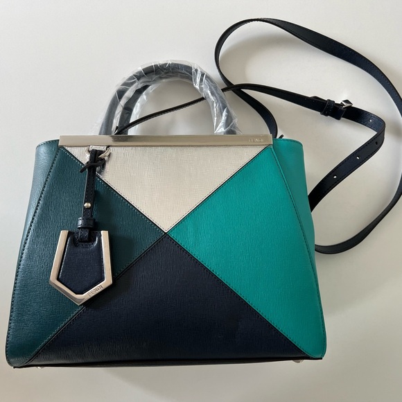 FENDI 2 Jours Leather Handbag - Picture 2 of 9